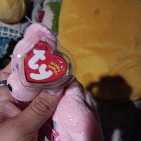 Vintage 2001 Ty Beanie Baby  Pink bear   New - Picture 5 of 5